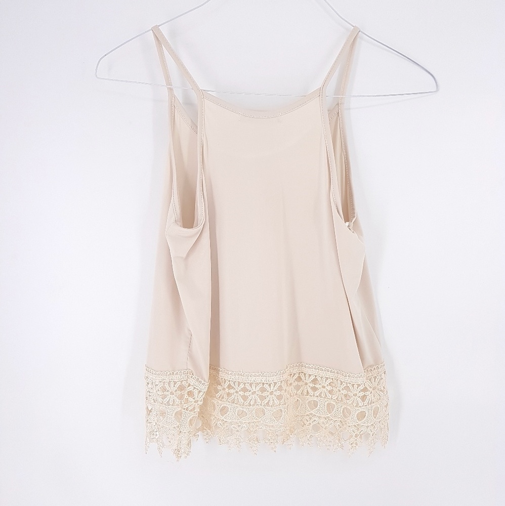 Sale! Cream crochet lace tank top - Picture 2 of 8